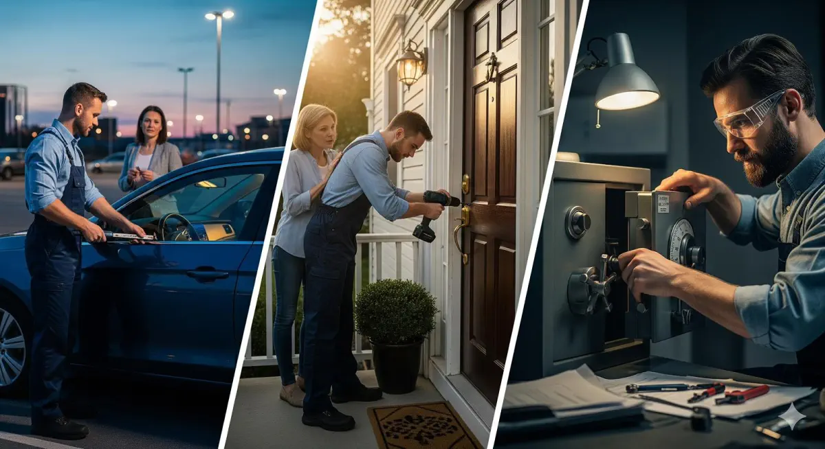 Ślusarz, Awaryjne otwieranie samochodów, drzwi i sejfów Ślusarz, Awaryjne otwieranie samochodów, drzwi i sejfów